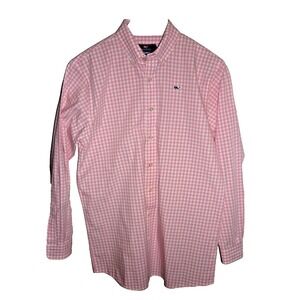 Vineyard Vines Pink Checkered Button Down Shirt